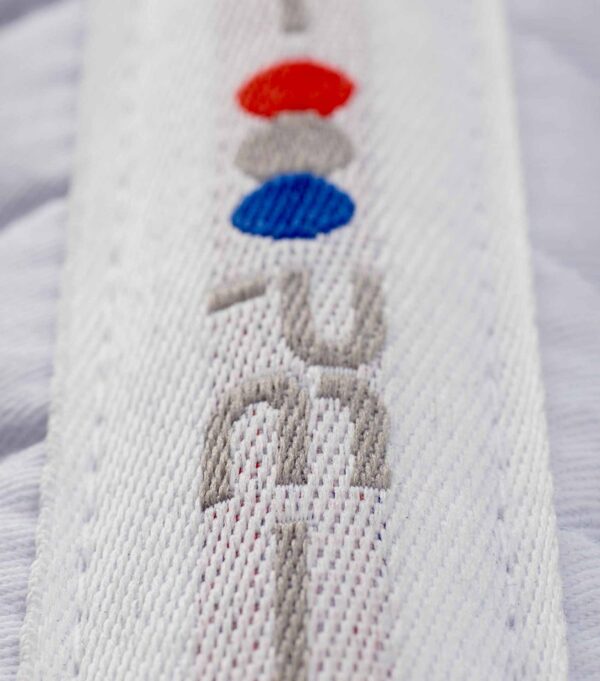 Premier Equine Pony Plain Cotton Dressage Square in White – view 2