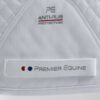 Premier Equine Pony Plain Cotton Dressage Square in White – view 5