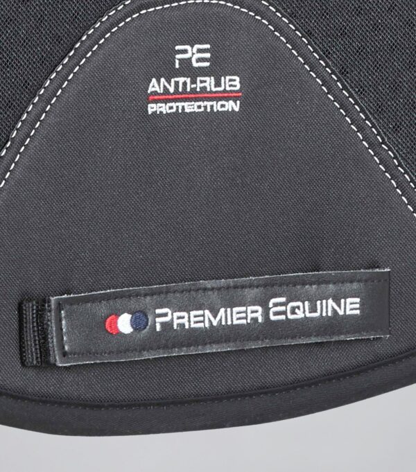Premier Equine Close Contact Airtechnology Shockproof Wool Dressage Saddle Pad in Black/Black Wool – view 5