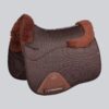 Premier Equine Close Contact Airtechnology Shockproof Wool Dressage Saddle Pad in Brown/Brown Wool – view 1