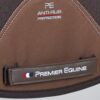 Premier Equine Close Contact Airtechnology Shockproof Wool Dressage Saddle Pad in Brown/Brown Wool – view 5