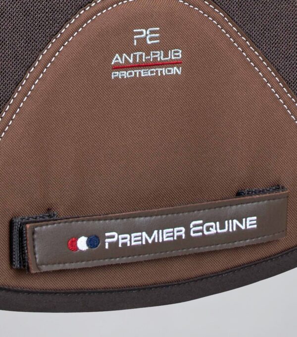 Premier Equine Close Contact Airtechnology Shockproof Wool Dressage Saddle Pad in Brown/Brown Wool – view 5