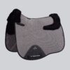 Premier Equine Close Contact Airtechnology Shockproof Wool Dressage Saddle Pad in Grey/Black Wool – view 1