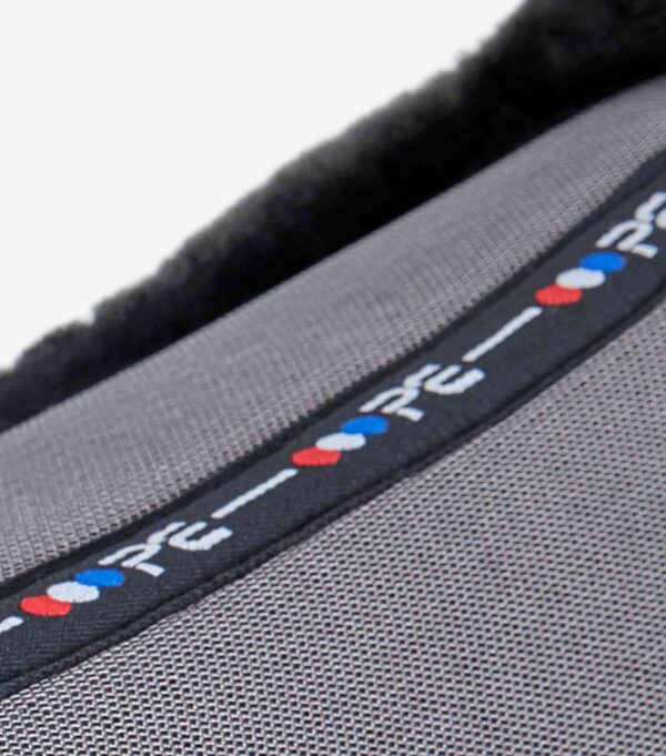 Premier Equine Close Contact Airtechnology Shockproof Wool Dressage Saddle Pad in Grey/Black Wool – view 6