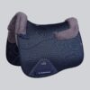 Premier Equine Close Contact Airtechnology Shockproof Wool Dressage Saddle Pad in Navy/Grey Wool – view 1