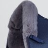 Premier Equine Close Contact Airtechnology Shockproof Wool Dressage Saddle Pad in Navy/Grey Wool – view 3