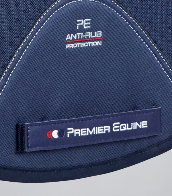 Premier Equine Close Contact Airtechnology Shockproof Wool Dressage Saddle Pad in Navy/Grey Wool – view 5