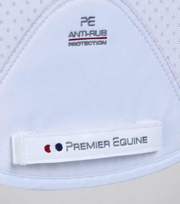 Premier Equine Close Contact Airtechnology Shockproof Wool Dressage Saddle Pad in White/Natural Wool – view 5