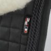 Premier Equine Close Contact Merino Wool European Dressage Saddle Pad in Black/Natural Wool – view 3