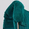 Premier Equine Close Contact Merino Wool European Dressage Saddle Pad in Green/Green Wool – view 2