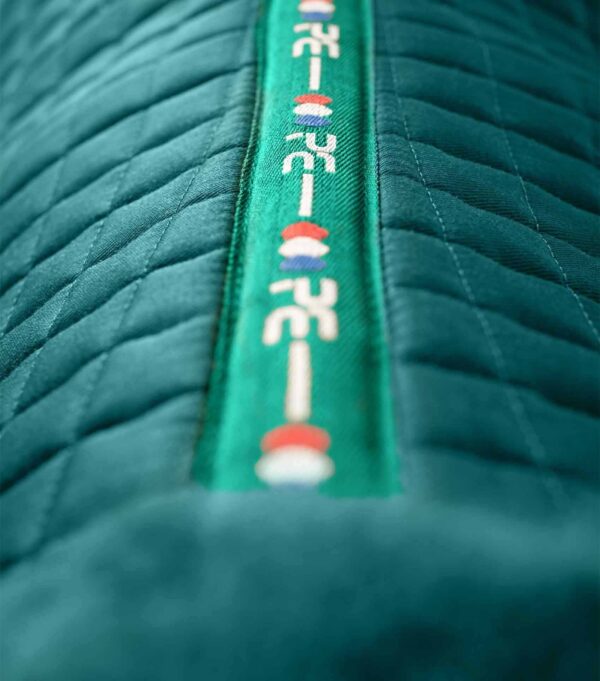 Premier Equine Close Contact Merino Wool European Dressage Saddle Pad in Green/Green Wool – view 4