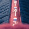 Premier Equine Close Contact Merino Wool European Dressage Saddle Pad in Navy/Burgundy Wool – view 5
