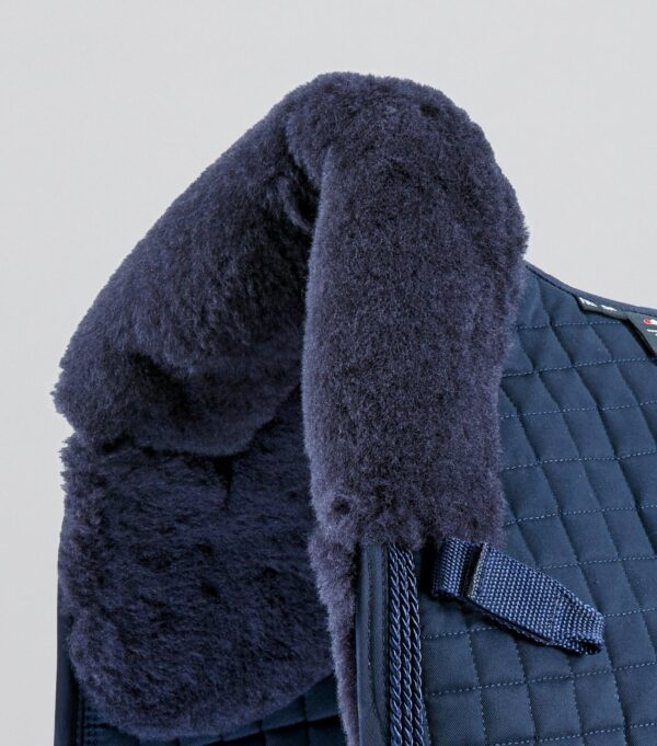 Premier Equine Close Contact Merino Wool European Dressage Saddle Pad in Navy/Navy Wool – view 2