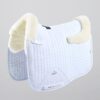 Premier Equine Close Contact Merino Wool European Dressage Saddle Pad in White/Natural Wool – view 1