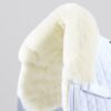 Premier Equine Close Contact Merino Wool European Dressage Saddle Pad in White/Natural Wool – view 2