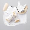 Premier Equine Close Contact Merino Wool European Dressage Saddle Pad in White/Natural Wool – view 5