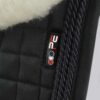 Premier Equine Close Contact Merino Wool European GP/Jump Saddle Pad in Black/Natural Wool – view 4