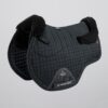 Premier Equine Close Contact Merino Wool European GP/Jump Saddle Pad in Black/Black Wool – view 1