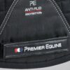Premier Equine Close Contact Merino Wool European GP/Jump Saddle Pad in Black/Black Wool – view 5