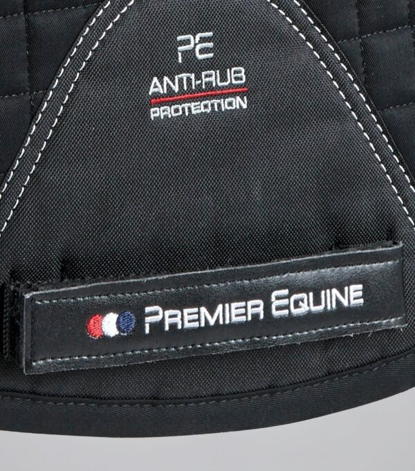 Premier Equine Close Contact Merino Wool European GP/Jump Saddle Pad in Black/Black Wool – view 5