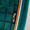 Premier Equine Close Contact Merino Wool European GP/Jump Saddle Pad in Green/Green Wool – view 2