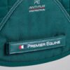 Premier Equine Close Contact Merino Wool European GP/Jump Saddle Pad in Green/Green Wool – view 5