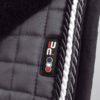 Premier Equine Close Contact Merino Wool European GP/Jump Saddle Pad in Grey/Black Wool – view 4