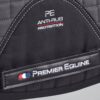 Premier Equine Close Contact Merino Wool European GP/Jump Saddle Pad in Grey/Black Wool – view 5