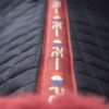 Premier Equine Close Contact Merino Wool European GP/Jump Saddle Pad in Navy/Burgundy Wool – view 6