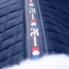 Premier Equine Close Contact Merino Wool European GP/Jump Saddle Pad in Navy/Natural Wool – view 6