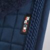 Premier Equine Close Contact Merino Wool European GP/Jump Saddle Pad in Navy/Navy Wool – view 4