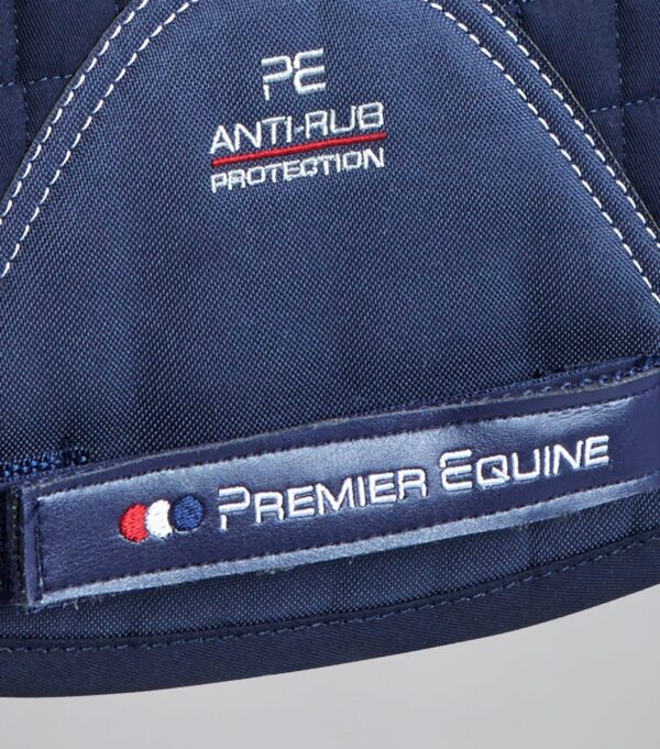 Premier Equine Close Contact Merino Wool European GP/Jump Saddle Pad in Navy/Navy Wool – view 5