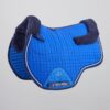 Premier Equine Close Contact Merino Wool European GP/Jump Saddle Pad in Royal Blue/Navy Wool – view 1