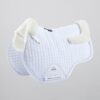 Premier Equine Close Contact Merino Wool European GP/Jump Saddle Pad in White/Natural Wool – view 1