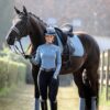 LeMieux Suede Dressage Square in Ice Blue - view 3