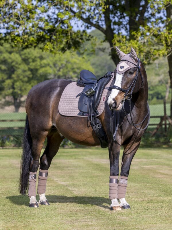 LeMieux Suede Dressage Square in Mink - view 2