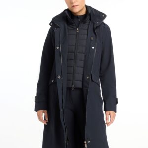LeMieux Amelie Waterproof Lightweight Riding Coat in Navy – view 1