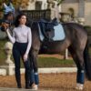 LeMieux Suede Dressage Square in Glacier - view 1