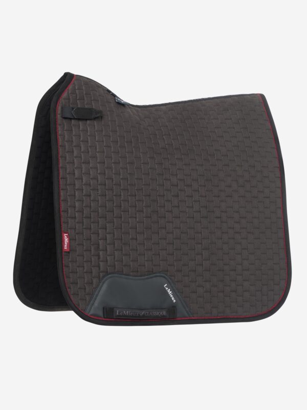 LeMieux Suede Dressage Square in Cinder - view 2