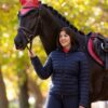 LeMieux Rose Hooded Puffer Jacket in Navy – view 3