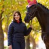LeMieux Rose Hooded Puffer Jacket in Navy – view 4