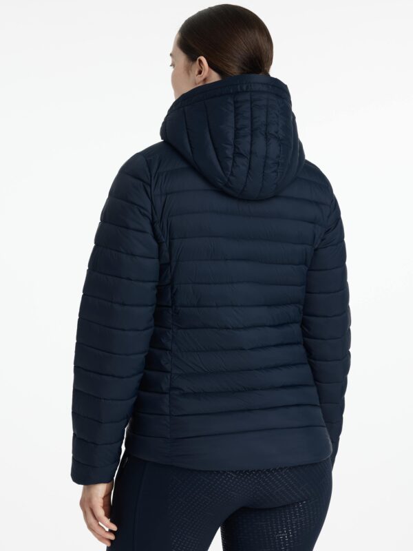 LeMieux Rose Hooded Puffer Jacket in Navy – view 2