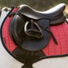 LeMieux Mini Suede Close Contact Square in Cranberry - view 4