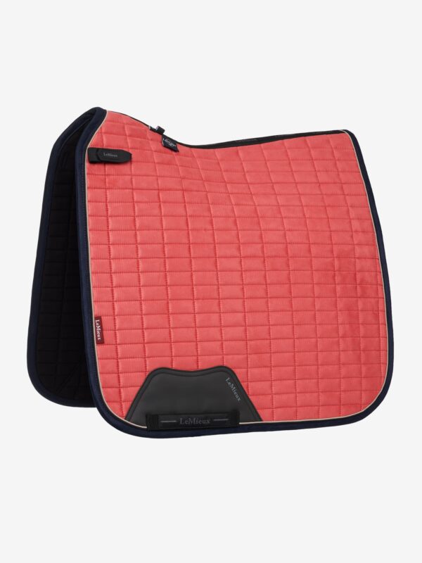 LeMieux Suede Dressage Square in Cranberry - view 2