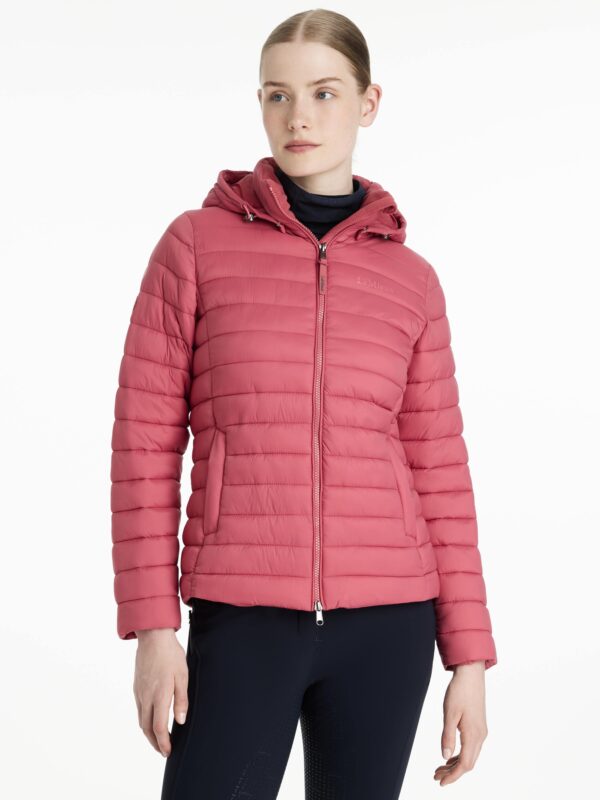 LeMieux Rose Hooded Puffer Jacket in Cranberry - view 1