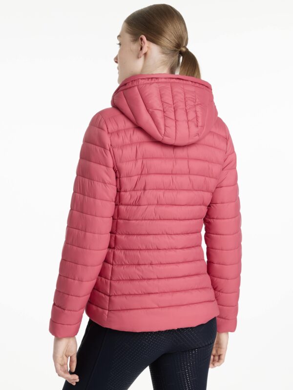 LeMieux Rose Hooded Puffer Jacket in Cranberry - view 2