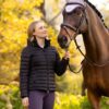 LeMieux Rose Hooded Puffer Jacket in Black - view 3