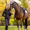 LeMieux Rose Hooded Puffer Jacket in Black - view 4