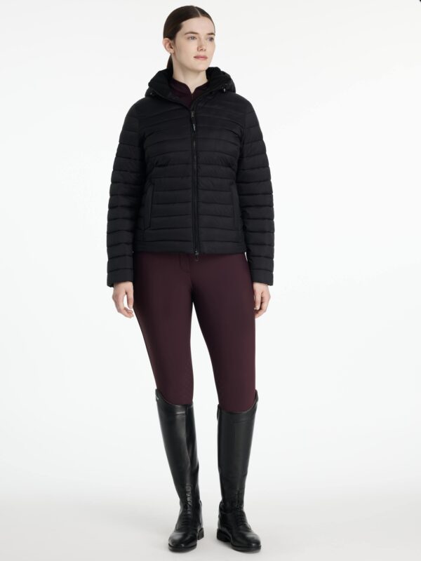 LeMieux Rose Hooded Puffer Jacket in Black - view 5