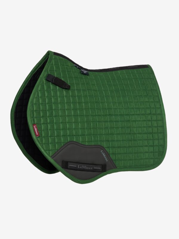 LeMieux Mini Suede Close Contact Square in Hunter Green - view 1